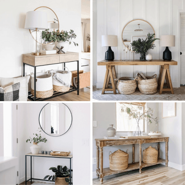 7 Paniers en osier élégants pour décorer et organiser la maison. Les sources pour acheter des paniers en osier sont World Market, Target, Home Goods, McGee Co, Serena Lily, CB2, Pottery Barn, West Elm, Crate and Barrel et TJ Maxx. #homedecor #wickerbaskets