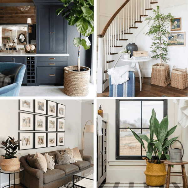 7 Stilige Måter Flettet Kurver en brukes til å dekorere og organisere hjemmet. Kilder til å kjøpe kurvkurver Er World Market, Target, Home Goods, McGee Co, Serena Lily, CB2, Pottery Barn, West Elm, Crate and Barrel og TJ Maxx. #homedecor # wickerbaskets