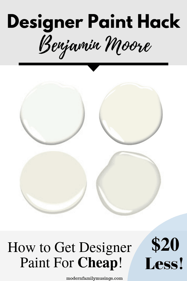 How To Buy Benjamin Moore White Paint for Cheap - Making Home Pretty