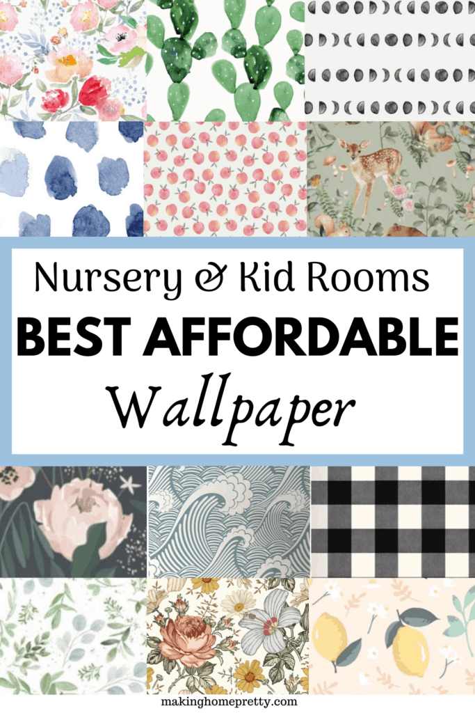 The Best Affordable Wallpaper sources online that are perfect for nurseries, kid rooms and other parts of your home. 