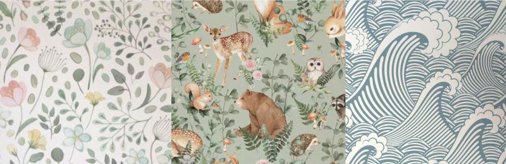 Wallpaperie is a company on Etsy that sells many cute wallpapers that are perfect for nurseries and rooms in your home. 