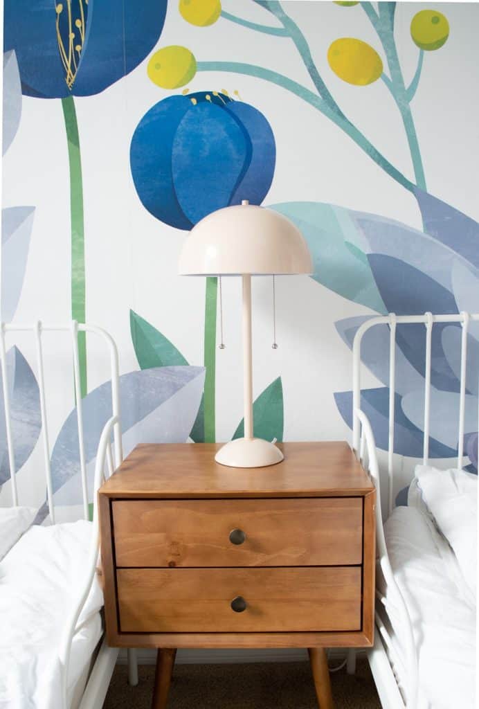 Olivia and Juliana's shared big girl bedroom reveal. And the cutest modern table lamp. 