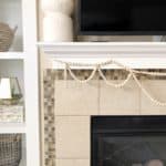 DIY Wood Bead Garland for Your Mantel
