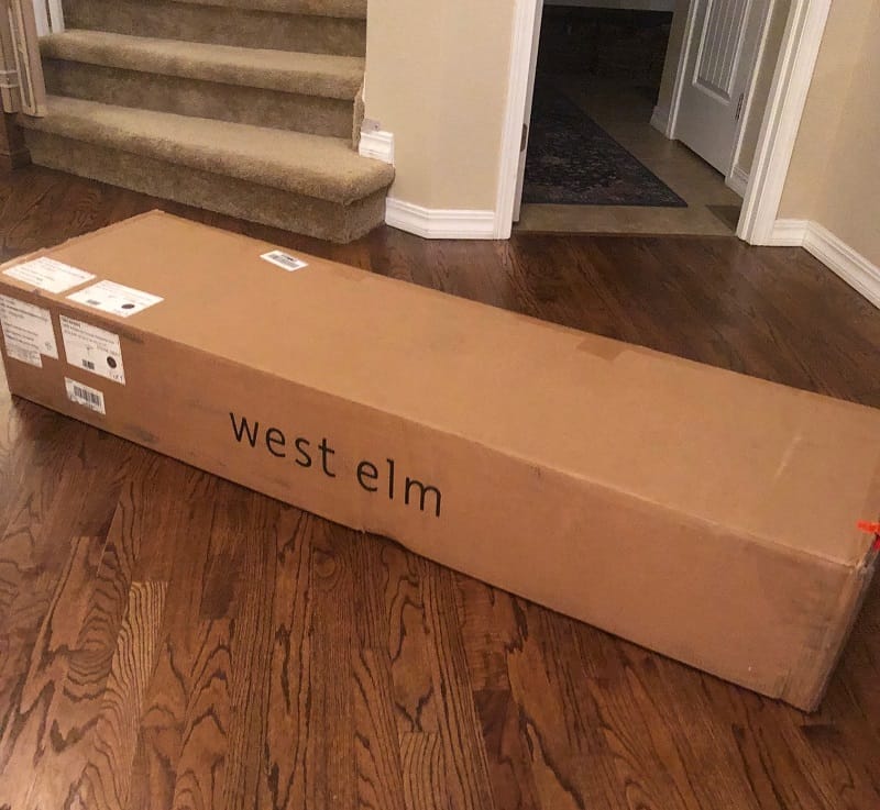 West Elm Emmerson Console Table arrived well packaged and on time. 