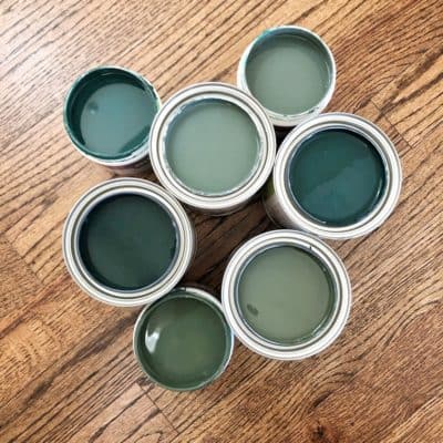 Green Paint Swatches