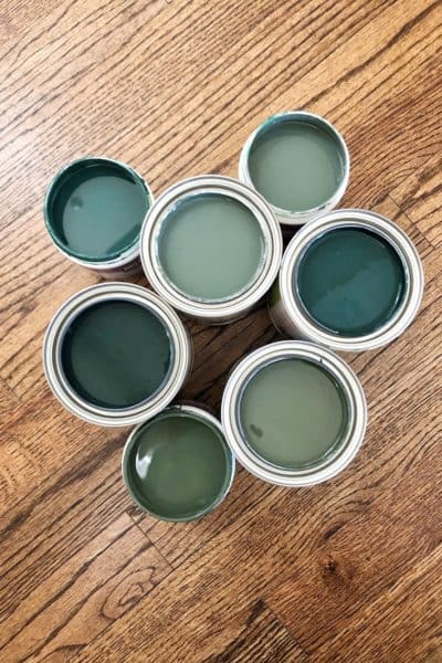 Green Paint Swatches