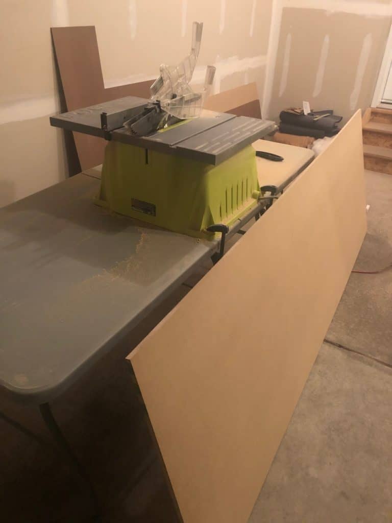 Cut your MDF into strips with your table saw. 