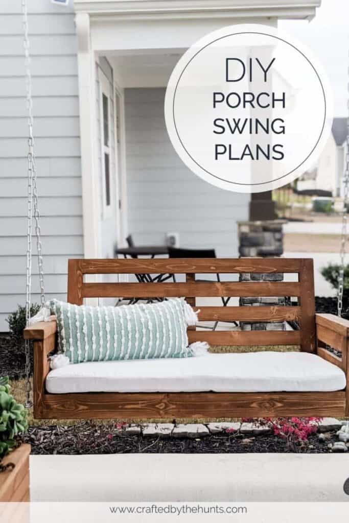 A great Spring project is to create a DIY Porch Swing. 